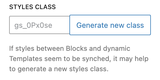 Custom style class as described in following paragraph