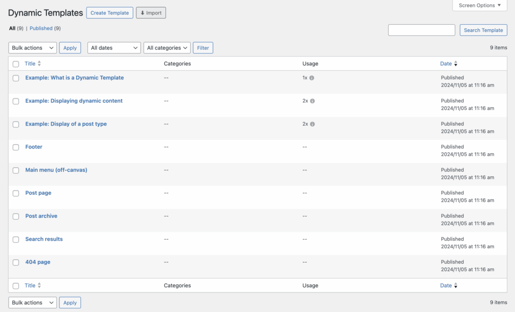 Dynamic Templates - Greyd.Suite Documentation